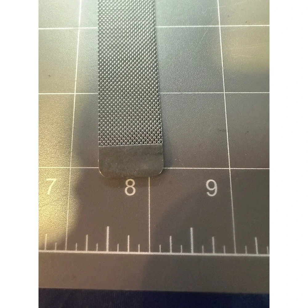 Lot Of 2! Apple Watch Metal Loop Wrist Bands For Apple Watch Black & Silver